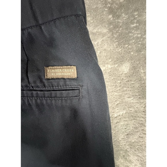 Timber Creek by Wrangler Men's 42x30 Dark Navy Pleated Chino Pants SEE DESCRIPTI - Picture 5 of 11